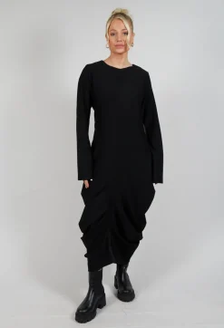 Jersey Vino Dress in Black