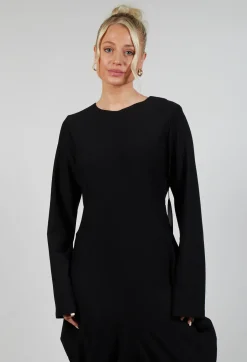 Jersey Vino Dress in Black
