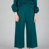 Jersey Wide Leg Trousers in Ottanio