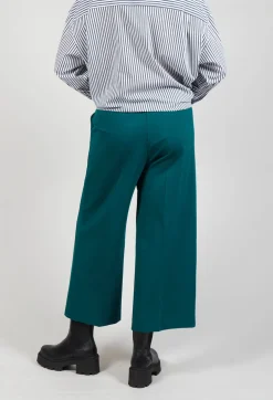 Jersey Wide Leg Trousers in Ottanio