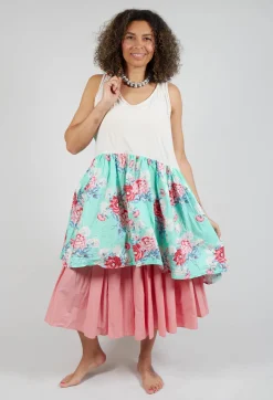 Jill Tunic in Turquoise Flower