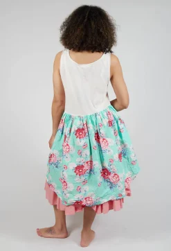 Jill Tunic in Turquoise Flower