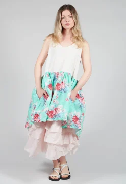 Jill Tunic in Turquoise Flower