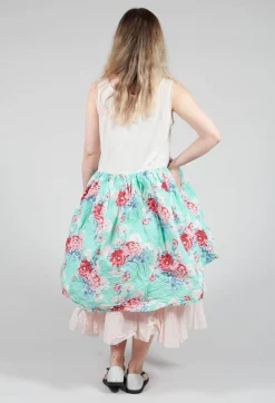 Jill Tunic in Turquoise Flower