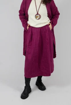 Jleana Skirt in Mulberry Stripe