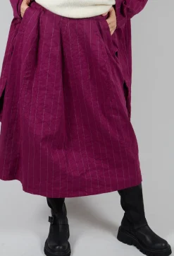 Jleana Skirt in Mulberry Stripe