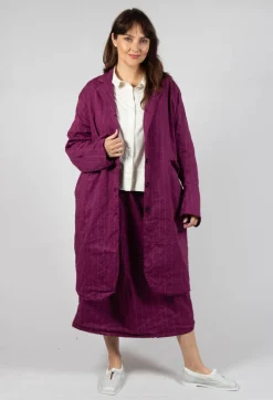 Jleana Skirt in Mulberry Stripe
