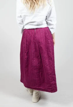 Jleana Skirt in Mulberry Stripe