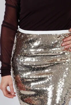Jlona Skirt in White Gold