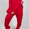 Jogger Trouser in Cardinal Cloud
