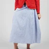 Jola Skirt in Blue Stripes