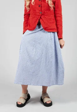 Jola Skirt in Blue Stripes