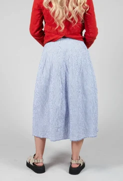 Jola Skirt in Blue Stripes