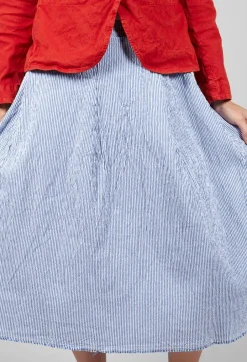 Jola Skirt in Blue Stripes