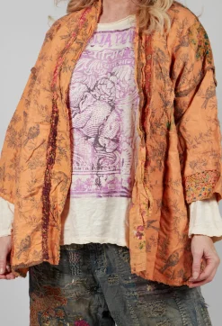 Julian Floral Kimono in Marmalade