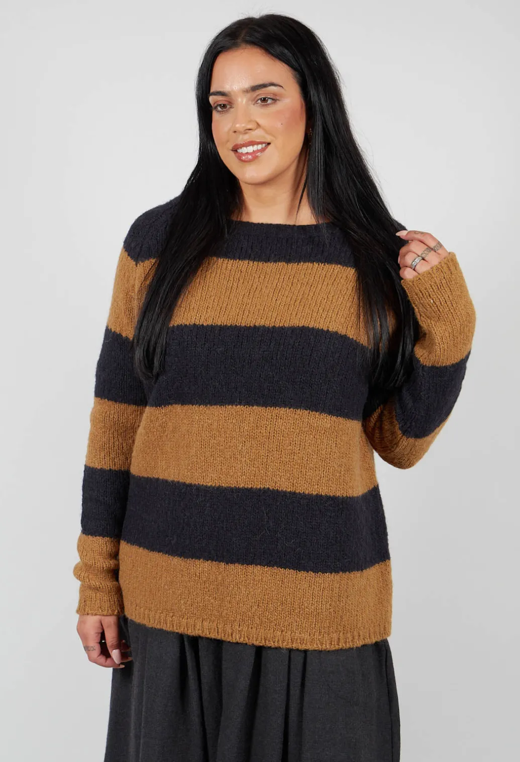 Jumper in Tobacco Black