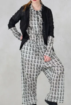 Jumpsuit in Black Print