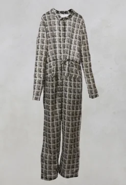 Jumpsuit in Black Print