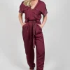 Jumpsuit in Burgundy