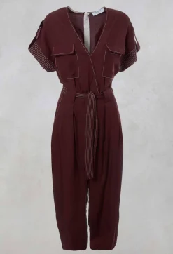Jumpsuit in Burgundy