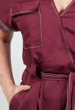 Jumpsuit in Burgundy