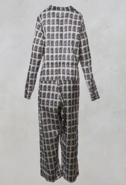 Jumpsuit in Deep Blue Print