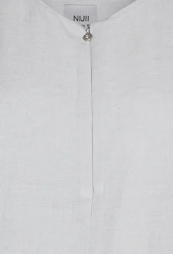 Jumpsuit with Front Zip Fastening in Light Grey