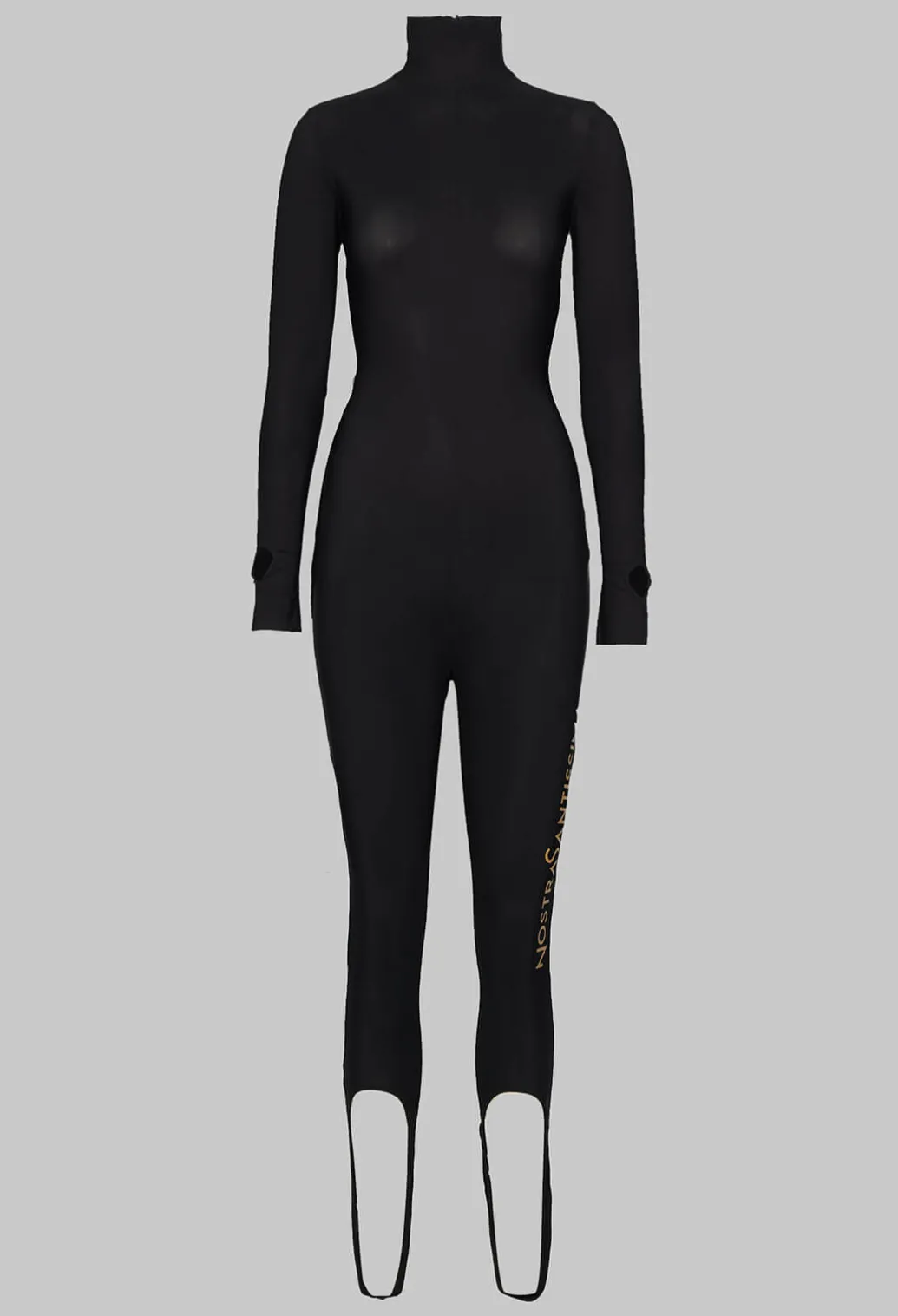 Jumpsuit with Stirrups in Black