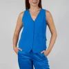 Junai Vest in Cobalt
