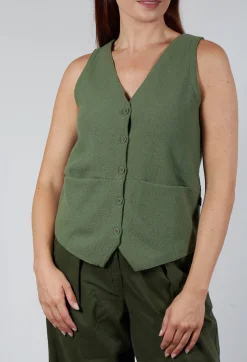 Junai Vest in Khaki