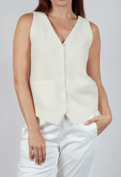 Junai Vest in Undyed