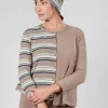 Kaki Hat in Alpaca Stripe