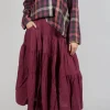 Keiko Skirt in Wine