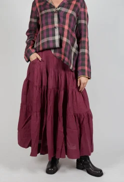 Keiko Skirt in Wine