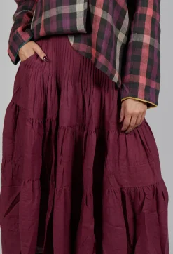 Keiko Skirt in Wine