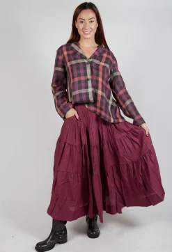 Keiko Skirt in Wine