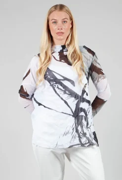 KEKS Shirt in Black White Colourful