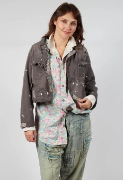 Kelley Cropped Coat in Andy