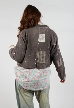 Kelley Cropped Coat in Andy