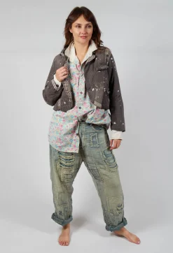 Kelley Cropped Coat in Andy