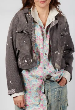 Kelley Cropped Coat in Andy