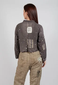 Kelley Cropped Coat in Andy