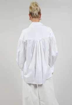 Keyhole shirt in White