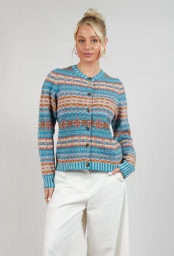 Kinross Cardigan in Topaz