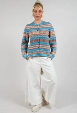 Kinross Cardigan in Topaz