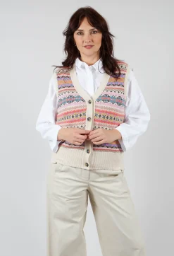 Kinross Waistcoat in Coral