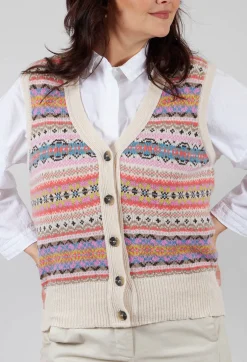 Kinross Waistcoat in Coral