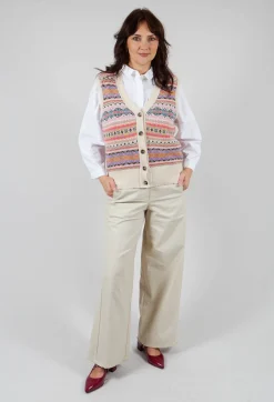 Kinross Waistcoat in Coral