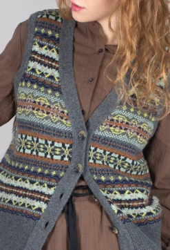 Kinross Waistcoat in Garnet
