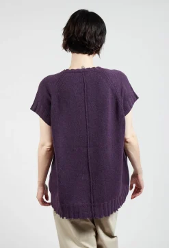 Klori Gilet in Plum